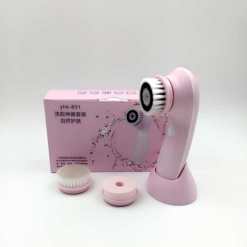 Waterproof Electric Face Cleansing Brush - Deep Pore Cleanser for All Skin Types