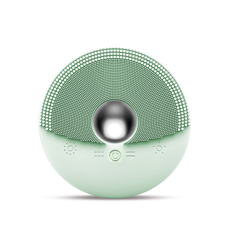 Heated Silicone Face Wash Brush - Ultrasonic Vibration Cleanser with 3 Speed Settings