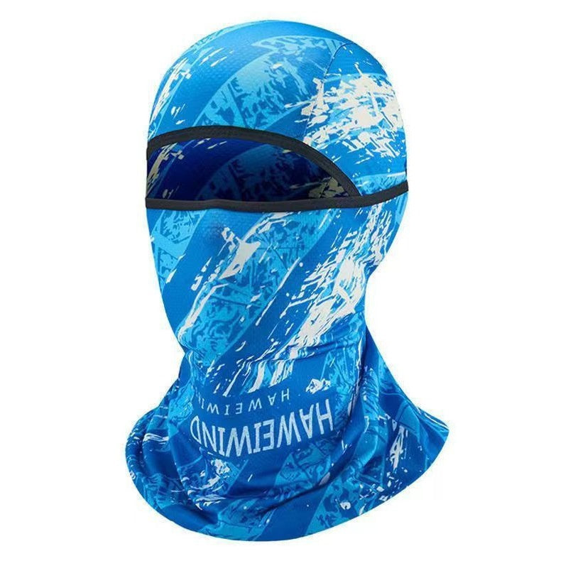 Ice Silk Sun Protection Face Mask - Full Face UV Shield Scarf for Men and Women