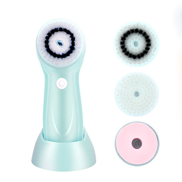 Waterproof Electric Face Cleansing Brush - Deep Pore Cleanser for All Skin Types