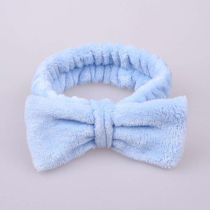 Korean Style Animal Face Wash Hair Band - Cute Fabric Headband for Women