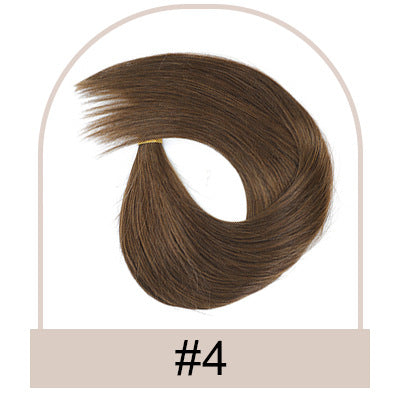 Human-hair Extension Wire Rods Seamless And Easy-to-remove One-piece Tape-in Hair Extensions