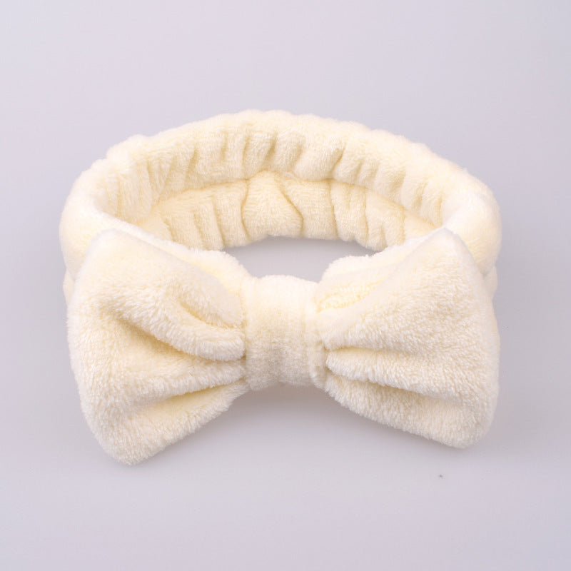 Korean Style Animal Face Wash Hair Band - Cute Fabric Headband for Women