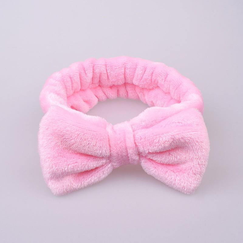 Korean Style Animal Face Wash Hair Band - Cute Fabric Headband for Women