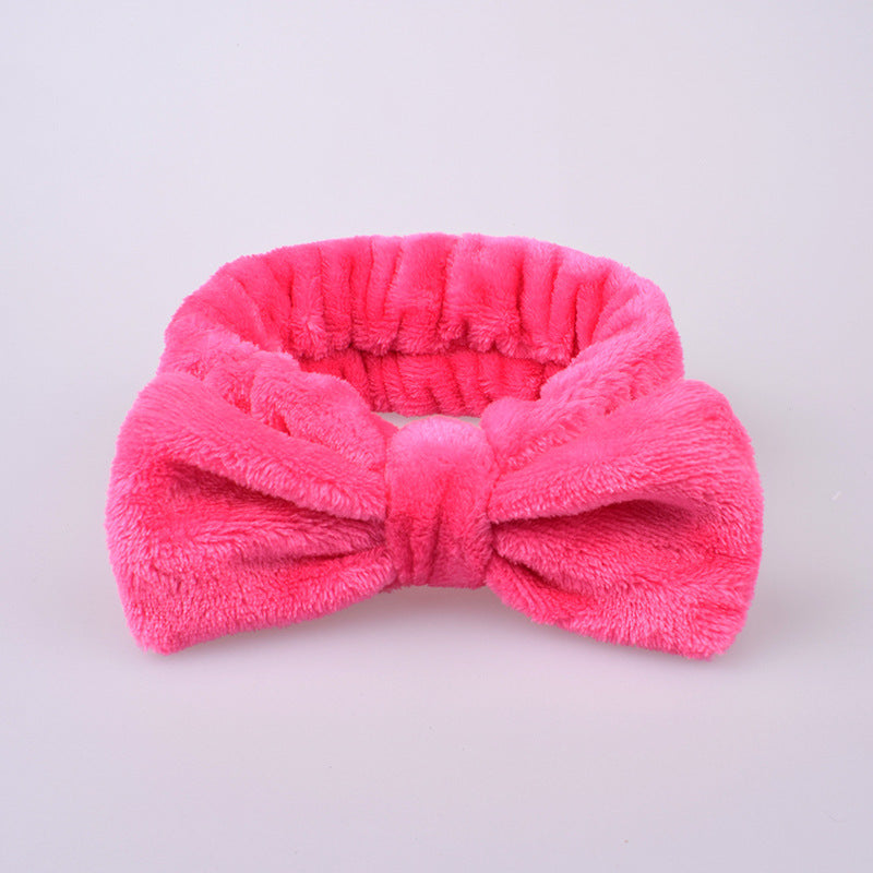 Korean Style Animal Face Wash Hair Band - Cute Fabric Headband for Women