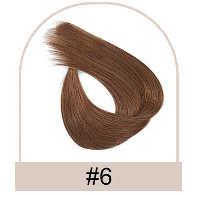 Human-hair Extension Wire Rods Seamless And Easy-to-remove One-piece Tape-in Hair Extensions