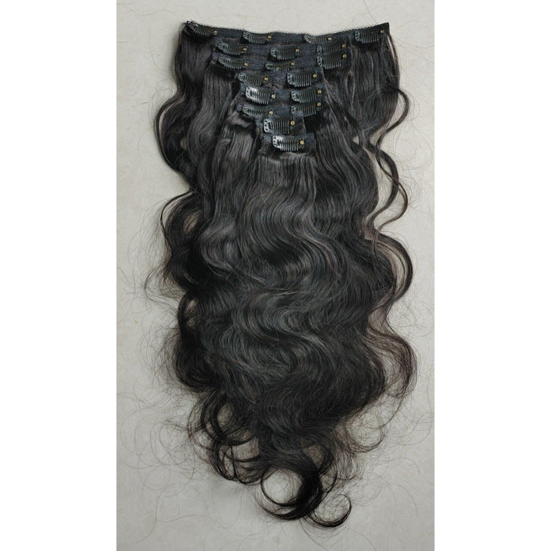 Hairpiece Clip Extensions Body Wig Clip In Human Hair Extension