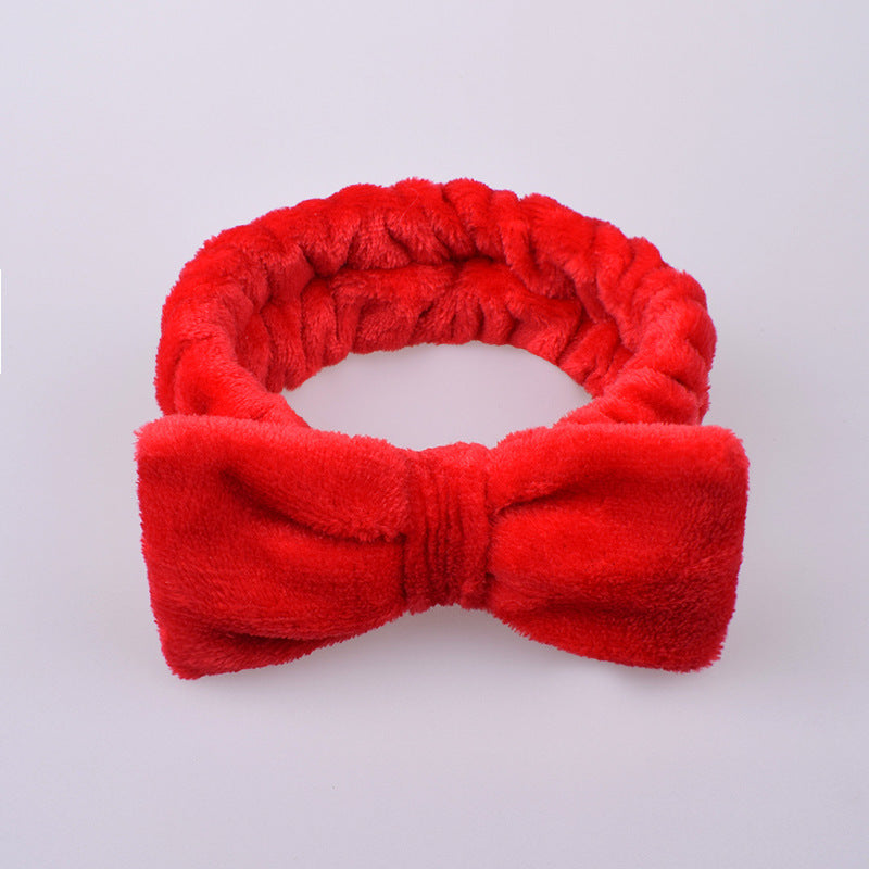 Korean Style Animal Face Wash Hair Band - Cute Fabric Headband for Women