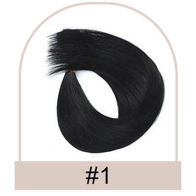 Human-hair Extension Wire Rods Seamless And Easy-to-remove One-piece Tape-in Hair Extensions
