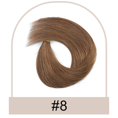 Human-hair Extension Wire Rods Seamless And Easy-to-remove One-piece Tape-in Hair Extensions