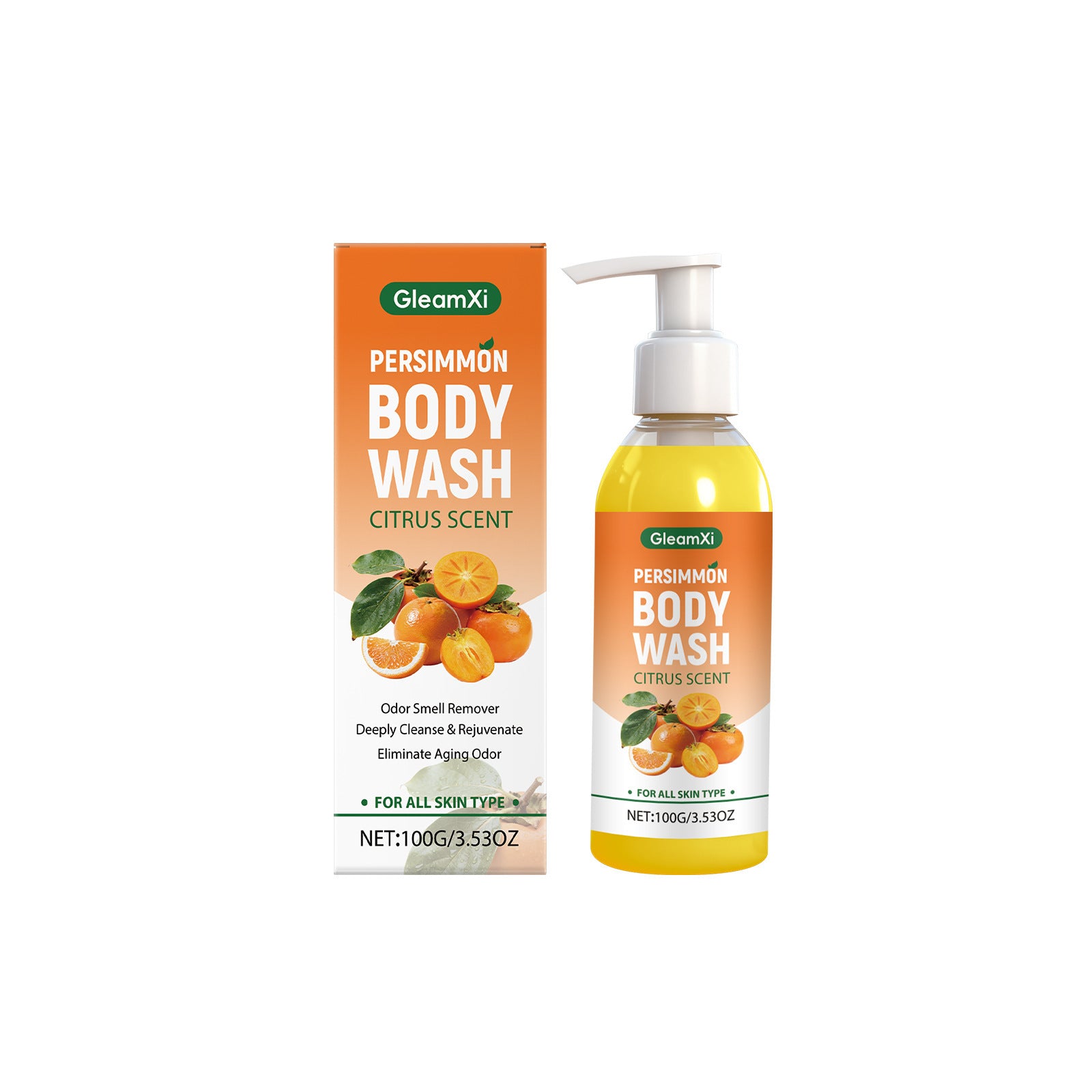 Refreshing Persimmon Body Wash – Natural Glow & Deep Cleanse