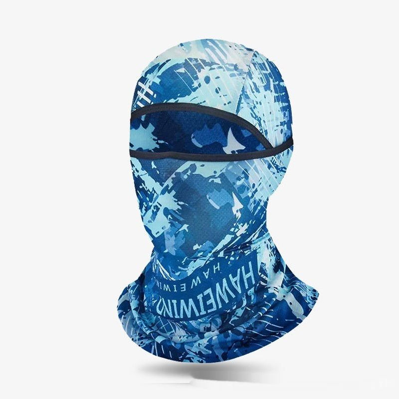 Ice Silk Sun Protection Face Mask - Full Face UV Shield Scarf for Men and Women