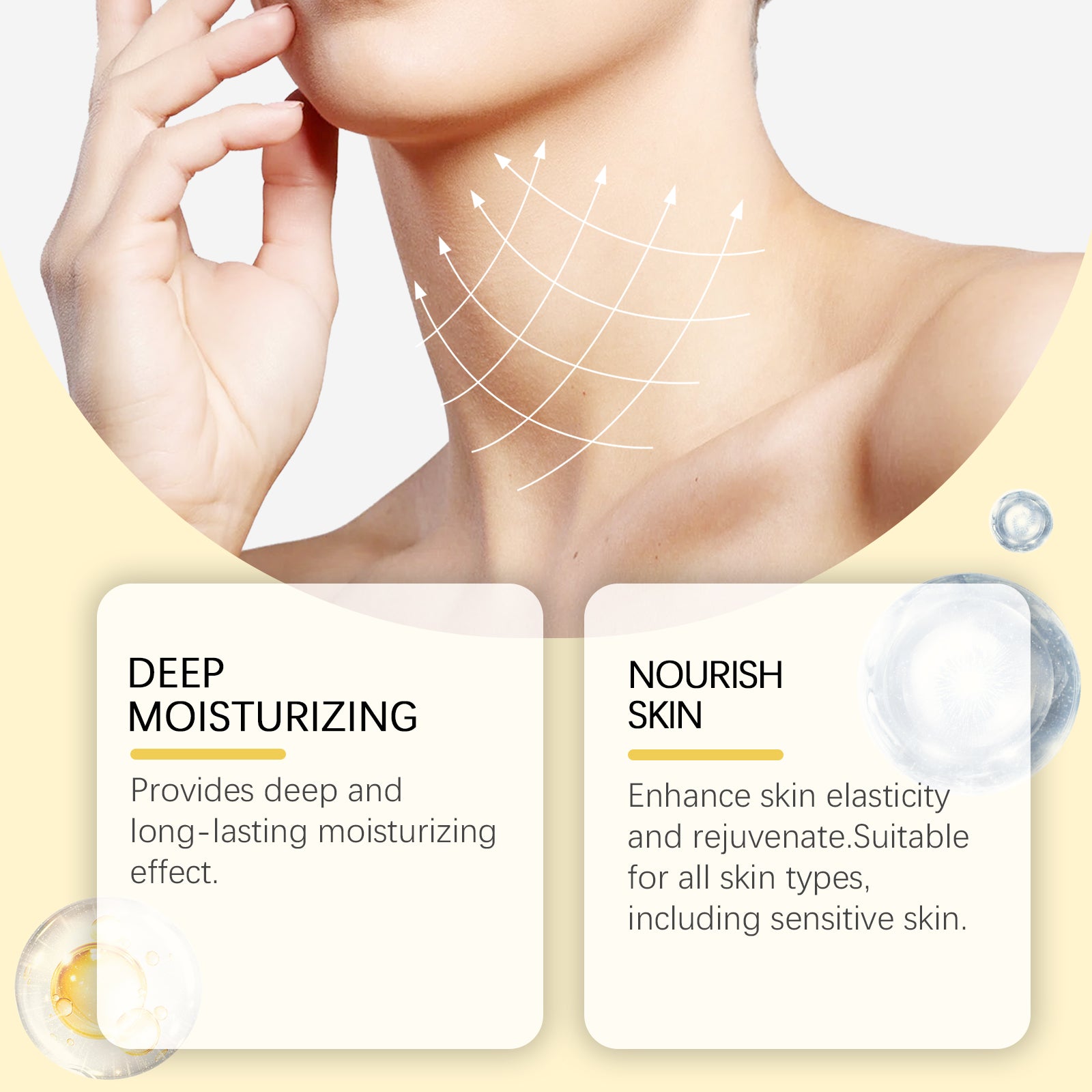 EELHOE Bee Venom Neck Care Stick - Collagen Moisturizing Massage Stick for Neck and Body